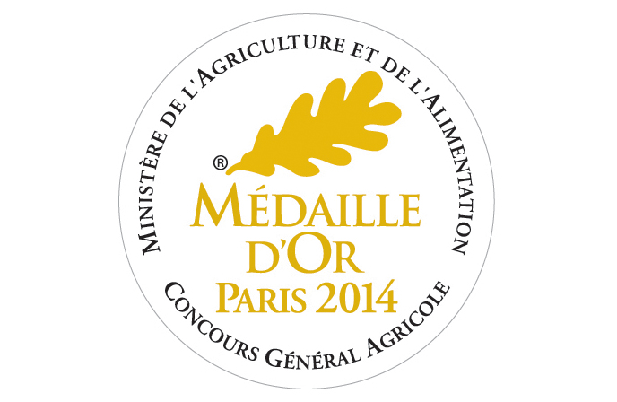 Médaille d'Or 2014 au Concours Général Agricole de Paris